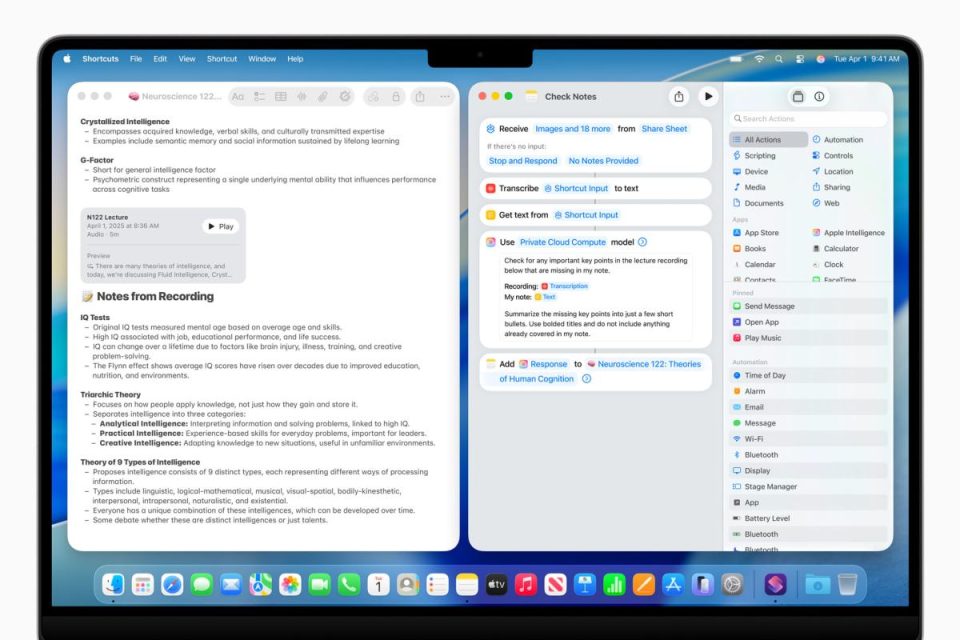 at-wwdc-2025,-apple-introduces-an-ai-powered-shortcuts-app-|-techcrunch